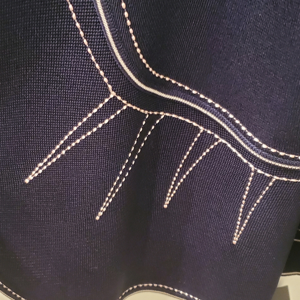 Ming Wang Dark Blue Jacket with Pink Accents 1X JACKET & 0X Shell Plus 2 Pieces - Picture 6 of 17